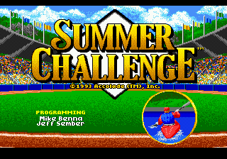 Заставка игры Summer Challenge